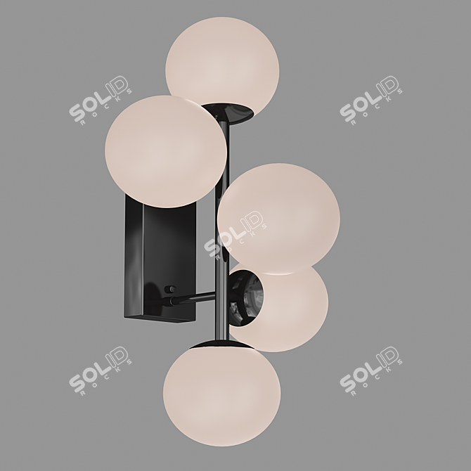 Title: Elegant Airy Wall Lamp 3D model image 2