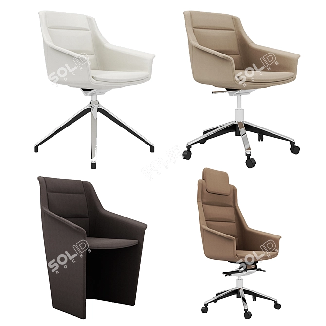 Jera Designer Chairs: Timeless Elegance for Modern Spaces 3D model image 2