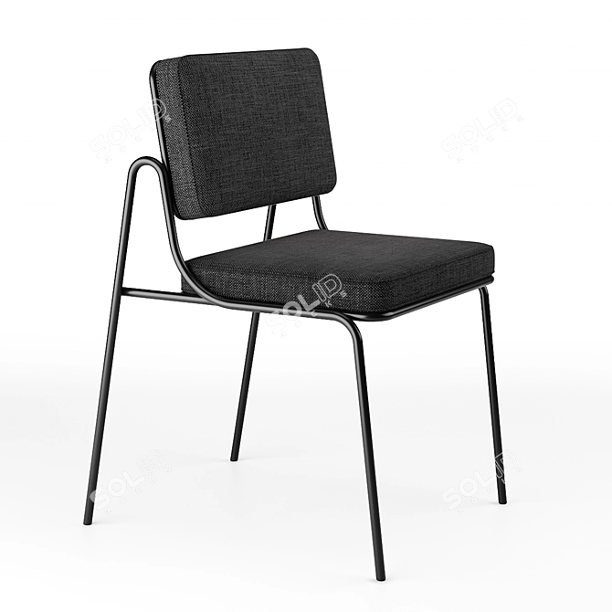 Sleek and Stylish Verve Chair 3D model image 1