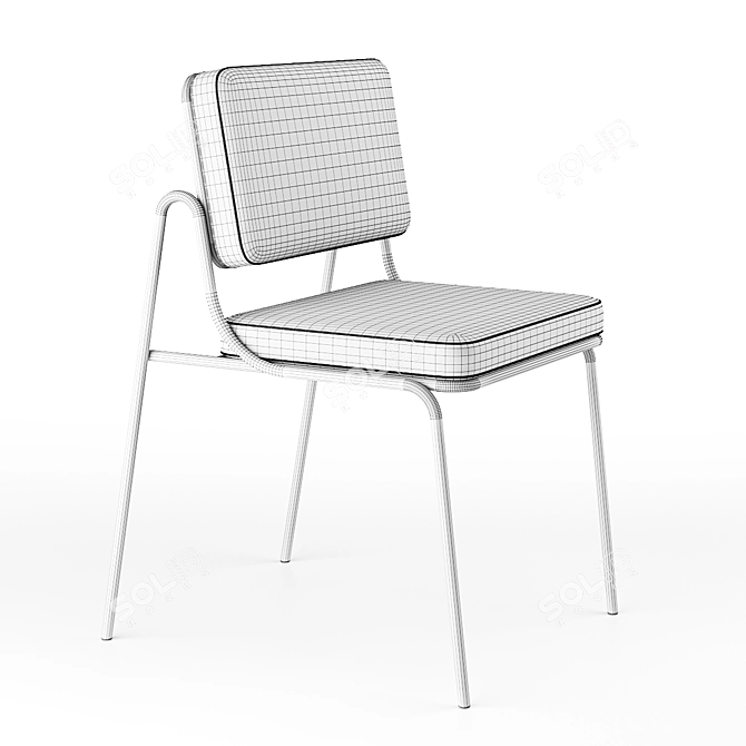 Sleek and Stylish Verve Chair 3D model image 2