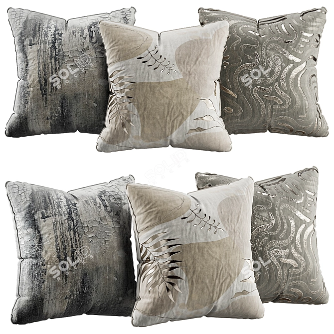 Chic Cushions for Elegant Decor 3D model image 1