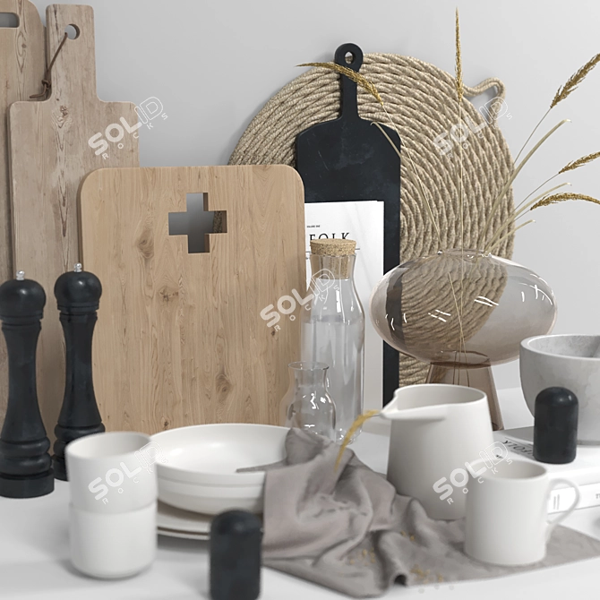 Kitchen Delight Decor Set 3D model image 3