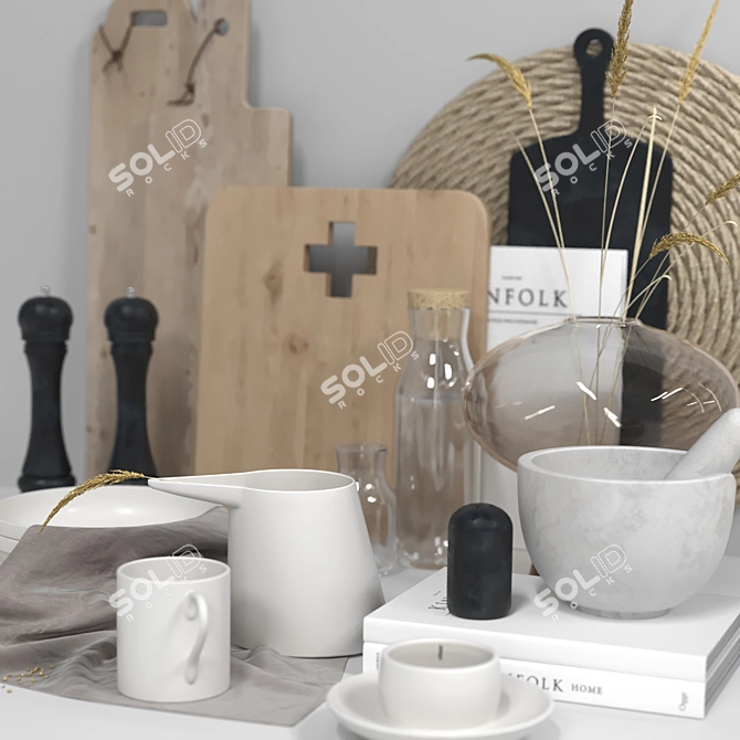 Kitchen Delight Decor Set 3D model image 5