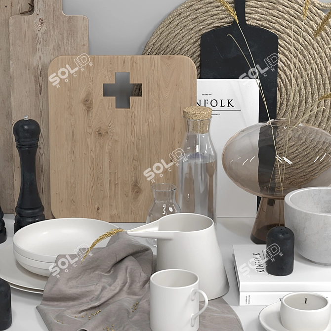 Kitchen Delight Decor Set 3D model image 6