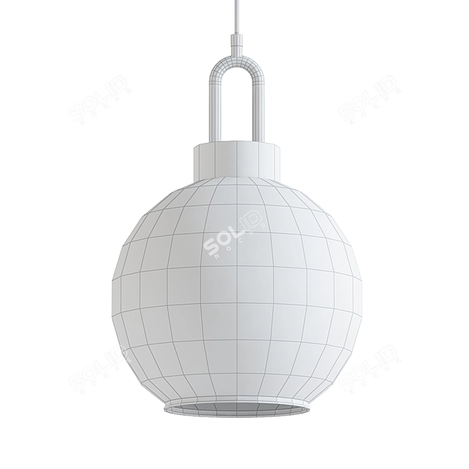 Elegant Glass Sphere Pendant 3D model image 2
