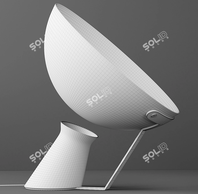 Elegant Aida Table Lamp 3D model image 2