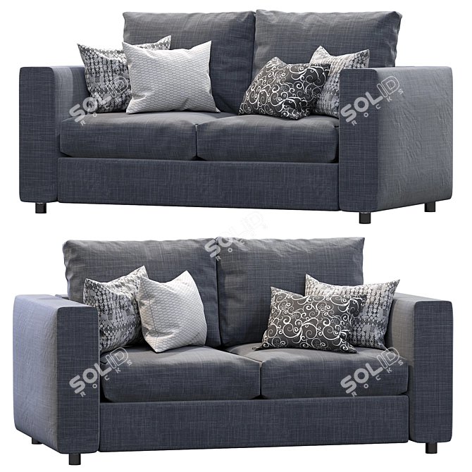 Finnala 2 Seat Sofa: Stylish & Functional 3D model image 1