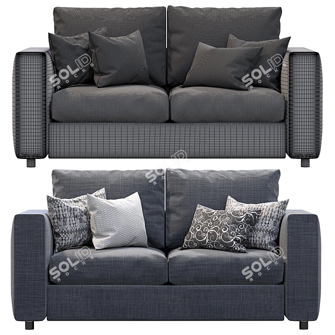 Finnala 2 Seat Sofa: Stylish & Functional 3D model image 5