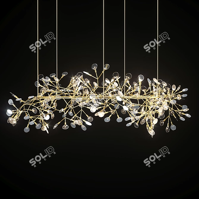 Big O Heracleum Chandelier 3D model image 1