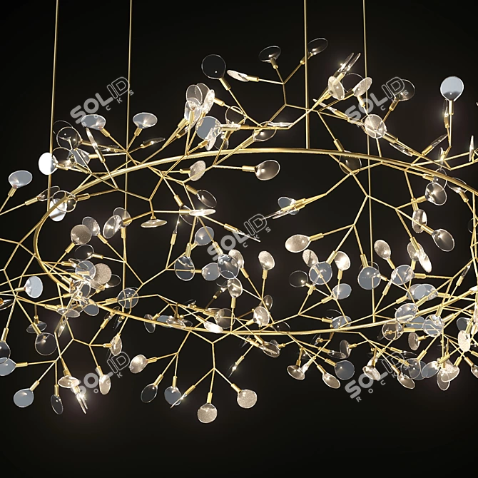 Big O Heracleum Chandelier 3D model image 2