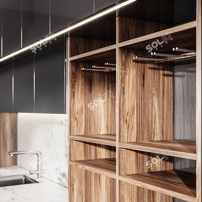 Modern Kitchen 2015: Spacious & Stylish 3D model image 3