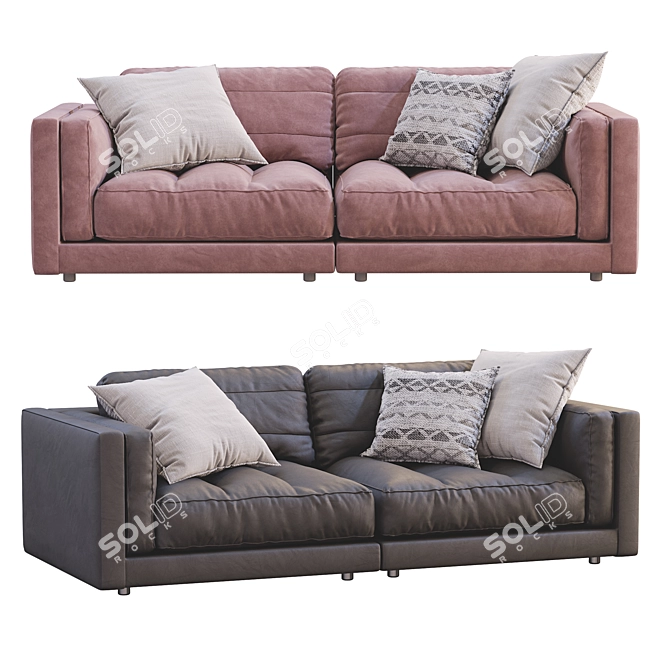 Flexform LUCIEN 2013 Sofa: Stylish & Versatile 3D model image 2