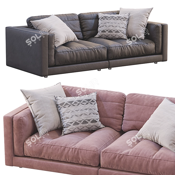 Flexform LUCIEN 2013 Sofa: Stylish & Versatile 3D model image 3