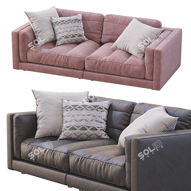 Flexform LUCIEN 2013 Sofa: Stylish & Versatile 3D model image 4