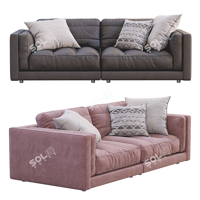 Flexform LUCIEN 2013 Sofa: Stylish & Versatile 3D model image 6