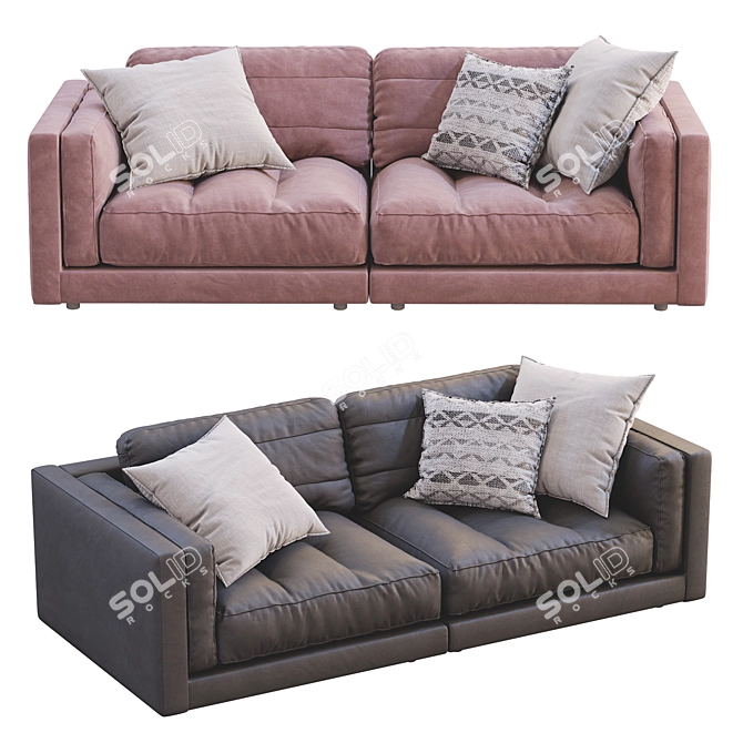 Flexform LUCIEN 2013 Sofa: Stylish & Versatile 3D model image 7