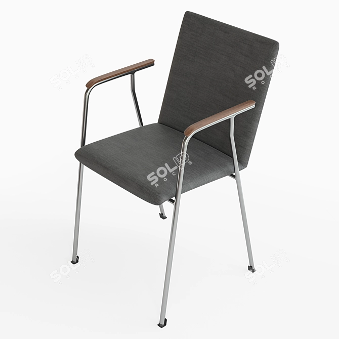 First Line 4526-A Chair: Stylish and Comfortable 3D model image 2