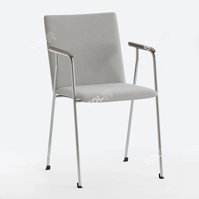 First Line 4526-A Chair: Stylish and Comfortable 3D model image 3