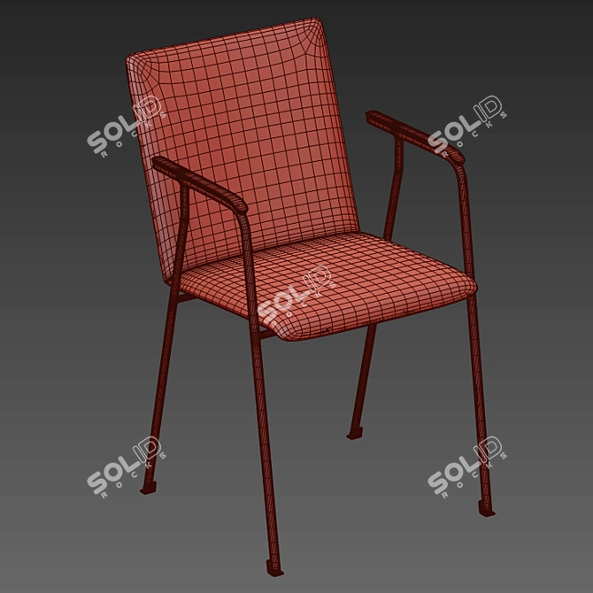 First Line 4526-A Chair: Stylish and Comfortable 3D model image 5