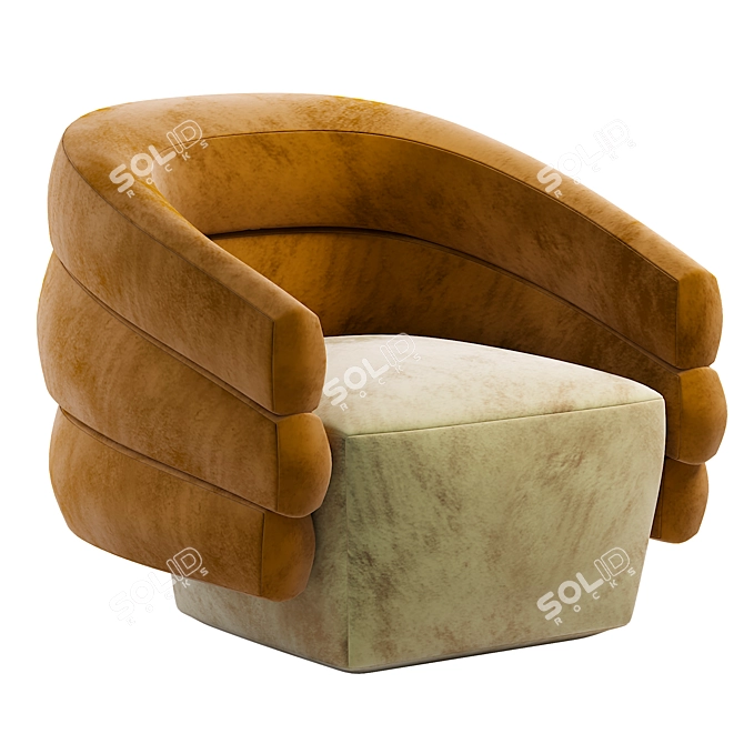 Modern Armchair: 3Ds Max 2014, Corona 2 3D model image 1