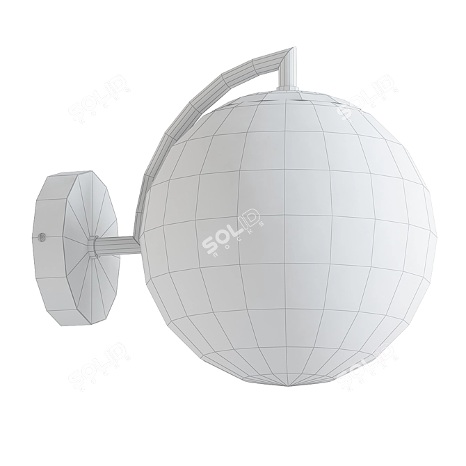 Elegant Paola Wall Light 3D model image 2