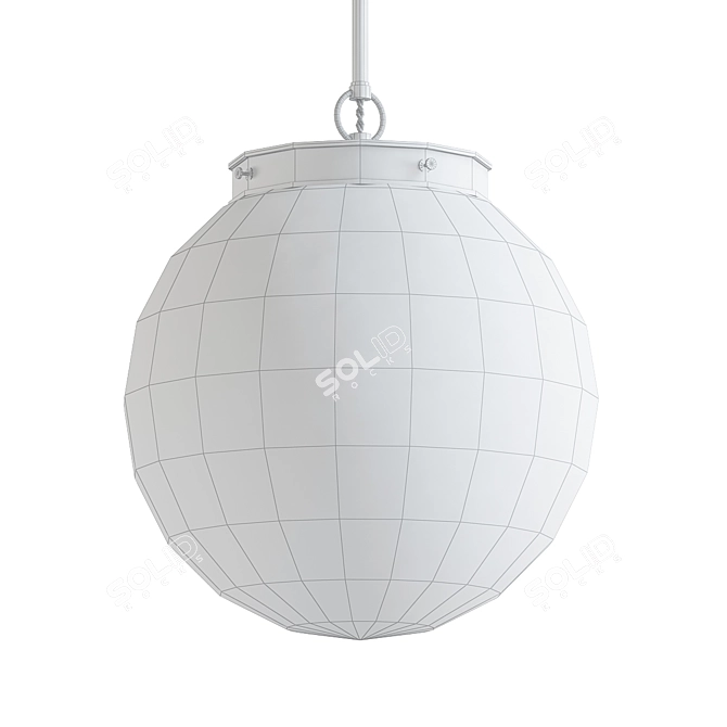 Exquisite Glass Globe Fixture 3D model image 2