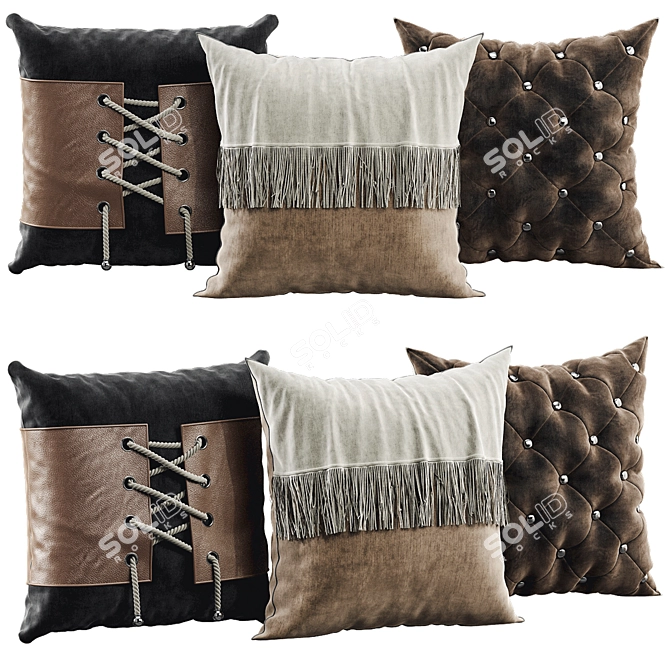 Elegant 2014 Decorative Pillows 3D model image 1