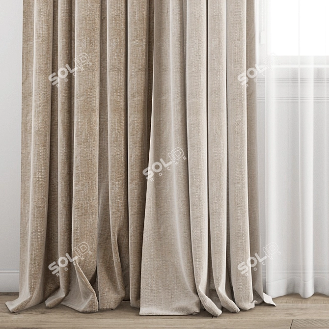 Poly Curtain - 3D Model Set 3D model image 3