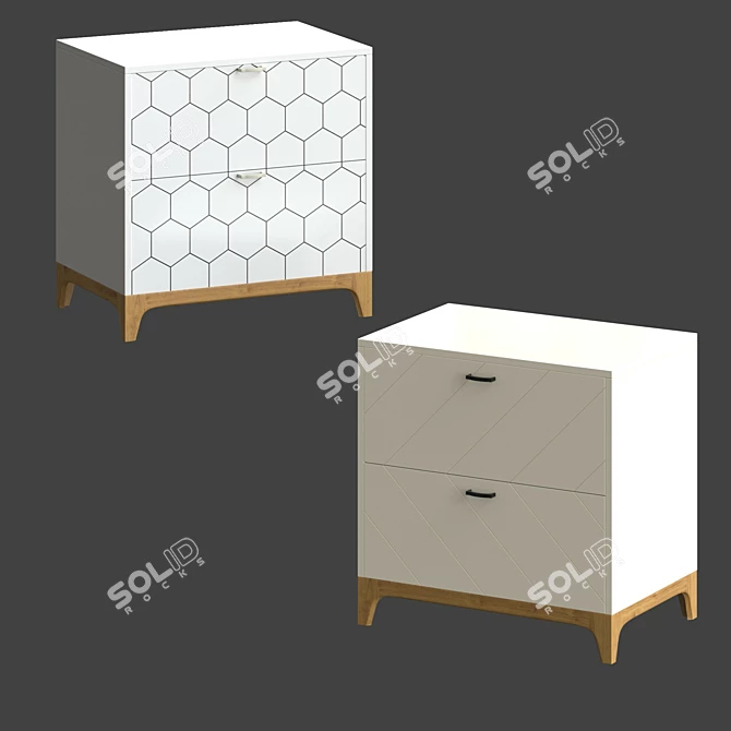 Stylish Como Furniture Set 3D model image 1