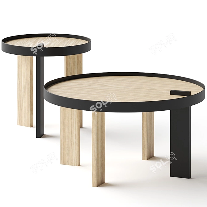 Contemporary TemaHome Bruno Coffee Tables 3D model image 1