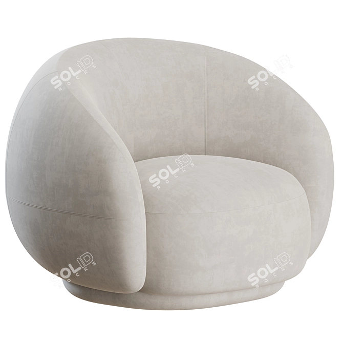 Elegant Julep Armchair: Tacchini's Perfect Blend of Style and Comfort 3D model image 2