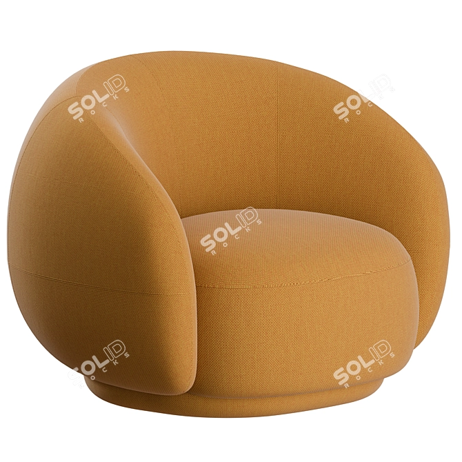 Elegant Julep Armchair: Tacchini's Perfect Blend of Style and Comfort 3D model image 3