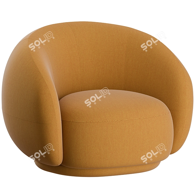 Elegant Julep Armchair: Tacchini's Perfect Blend of Style and Comfort 3D model image 7