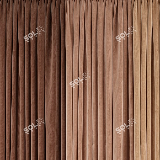 Poly Curtain Model 3D model image 2