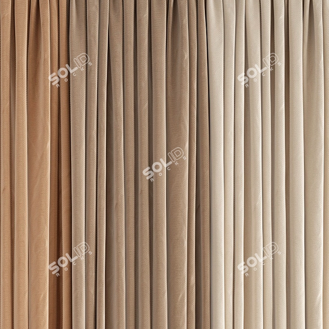 Poly Curtain Model 3D model image 5