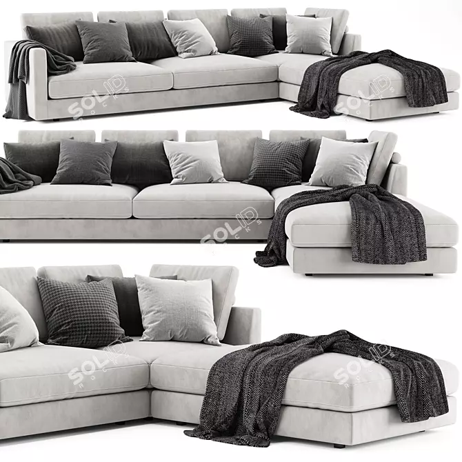 Marac Malibu Sofa: Comfortable, Stylish, and Spacious 3D model image 1