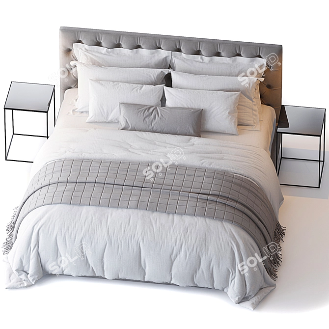 Adler Bed - Timeless Elegance 3D model image 2