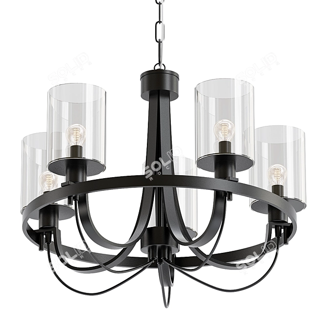 Elegant Pendant Light by Arte Lamp 3D model image 1