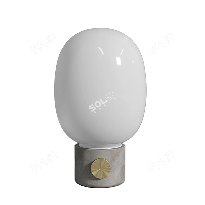 JWDA Concrete Lamp: Raw Elegance 3D model image 1