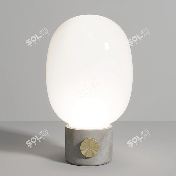 JWDA Concrete Lamp: Raw Elegance 3D model image 2