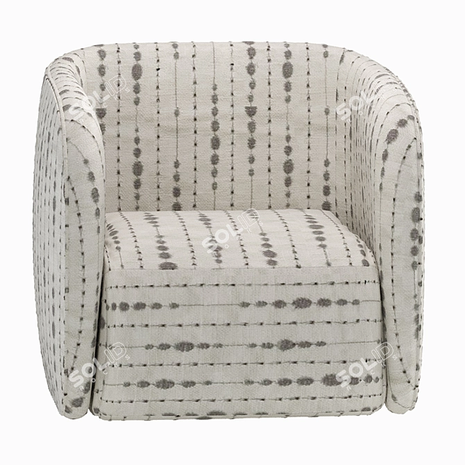 Rochelle Swivel Chair: Stylish and Versatile Seating 3D model image 4