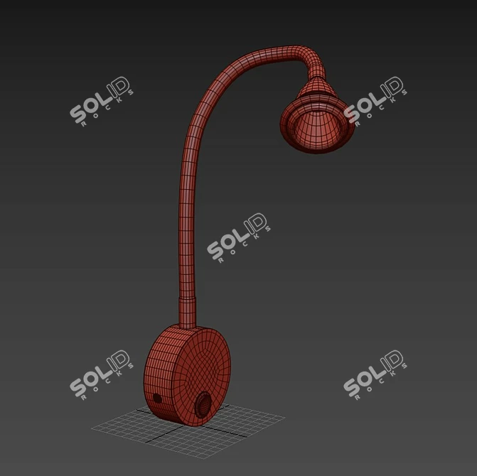 FlexiGlow LED Wall Light 3D model image 3