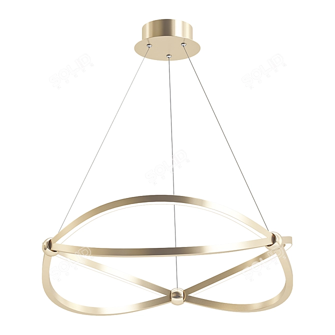 Elegant Odeon LESLA Chandelier 3D model image 1