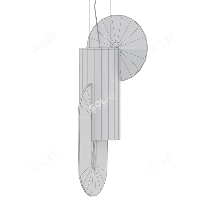 Minimalistic Geometric Lamp 3D model image 2