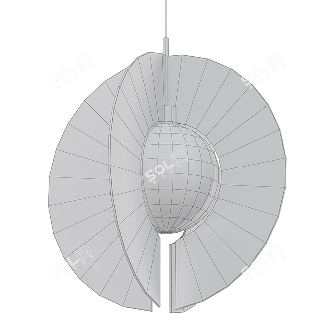 Illuminating Orbel Round Pendant Light 3D model image 2