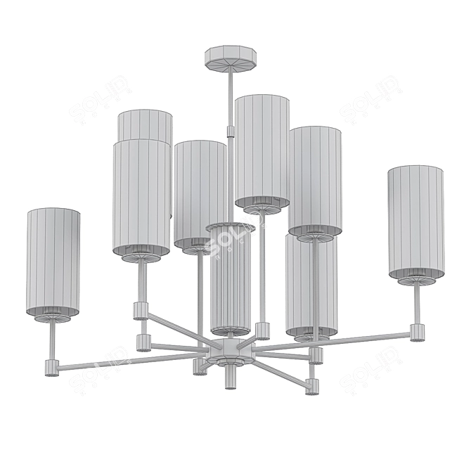 Elegant Empoli Ceiling Light 3D model image 2