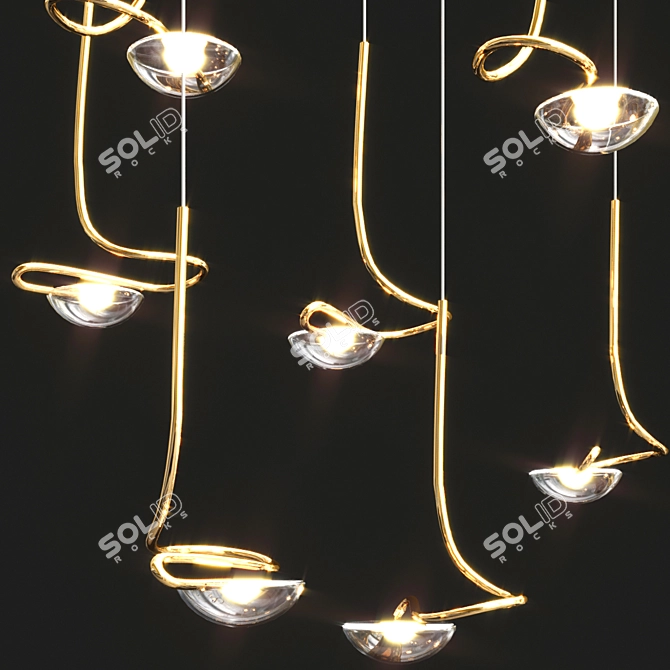 Elegant Jackie Chandelier: Catellani & Smith 3D model image 3