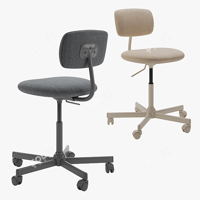 Modern Vintage Work Chair 3D model image 1