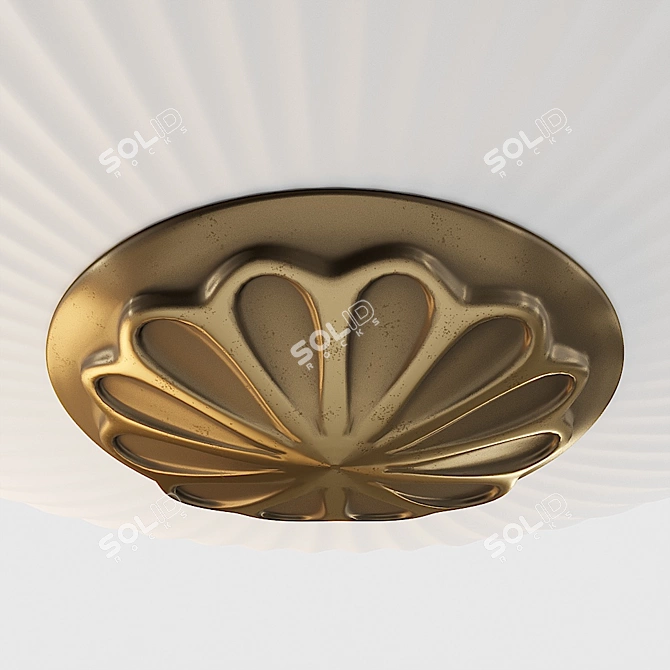 Elegant Angel Chandelier 3D model image 4