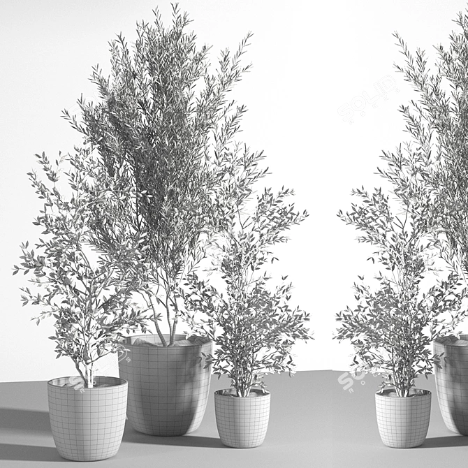 Elevate Your Greenery: Indoor Plant Stand 3D model image 6